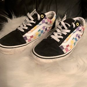 Vans Rainbow Checkered Sneakers